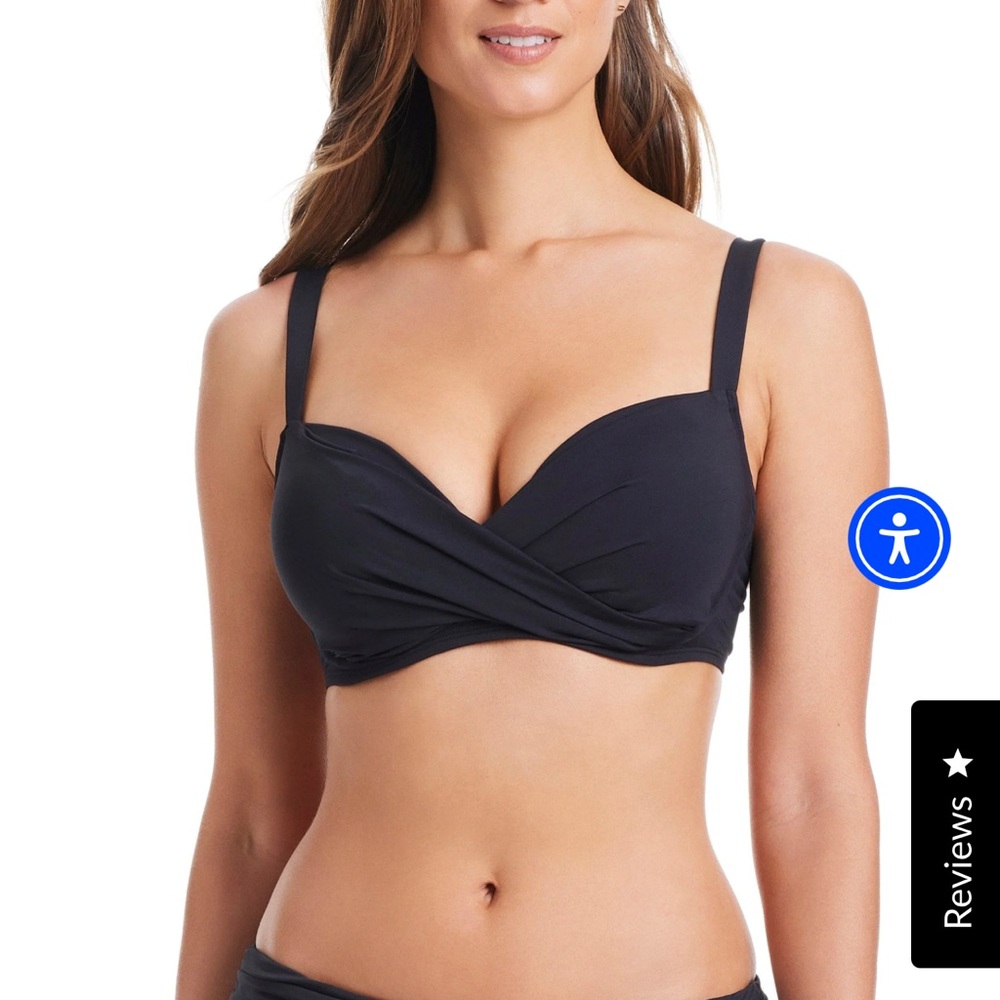 Bleu Rod Beattie Black Bikini Top